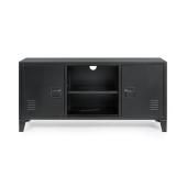 fekete fem komod tv szekreny industrial loft design modern vintage sotet butor haloszoba nappali alacsony vas butorok formavivendi lakberendezes allithato polc.jpg